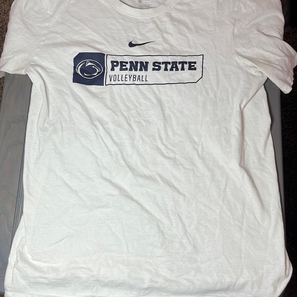 Bought two and never wore this one. Purchased from penn state. Nike T-shirt